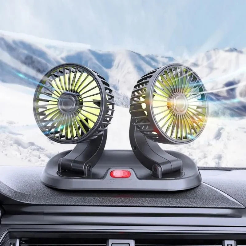 Double Headed Vehicle Fan