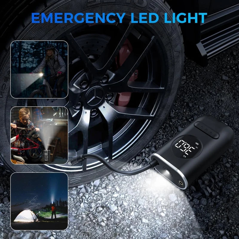 Portable Digital Tire Inflator Air Pump with LED Display